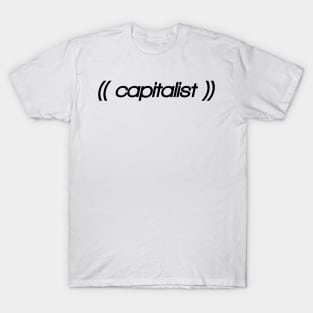 Witty shirt, sarcastic and parody weird capitalist design T-Shirt